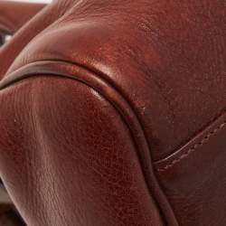 Pre Owned Mulberry Brown Leather Small Bayswater Satchel
