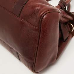 Pre Owned Mulberry Brown Leather Small Bayswater Satchel