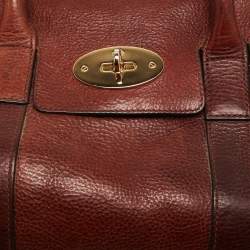 Pre Owned Mulberry Brown Leather Small Bayswater Satchel