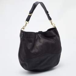 Pre Owned Mulberry Black Leather Hobo