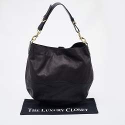 Pre Owned Mulberry Black Leather Hobo