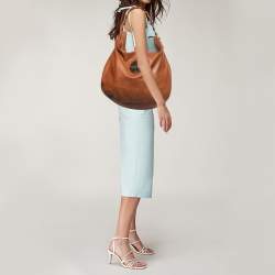 Pre Owned Mulberry Brown Leather Large Daria Hobo
