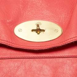 Pre Owned Mulberry Pink Leather Oversized Alexa Satchel Bag