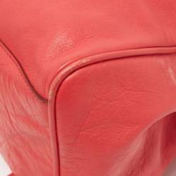 Pre Owned Mulberry Pink Leather Oversized Alexa Satchel Bag