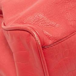 Pre Owned Mulberry Pink Leather Oversized Alexa Satchel Bag