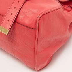 Pre Owned Mulberry Pink Leather Oversized Alexa Satchel Bag