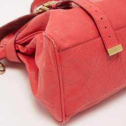 Pre Owned Mulberry Pink Leather Oversized Alexa Satchel Bag