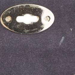 Pre Owned Mulberry Metallic Blue Patent Leather Mini Lily Crossbody Bag