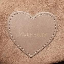 Pre Owned Mulberry Dark Beige Leather Mini Cara Delevingne Backpack