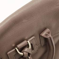 Pre Owned Mulberry Dark Beige Leather Mini Cara Delevingne Backpack