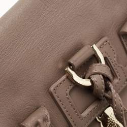 Pre Owned Mulberry Dark Beige Leather Mini Cara Delevingne Backpack