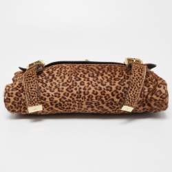 Pre Owned Mulberry Brown Leopard Print Calf Hair Alexa Crossbody Bag