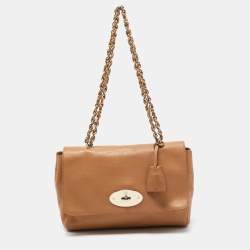 Mulberry Tan Leather Medium Lily Shoulder Bag