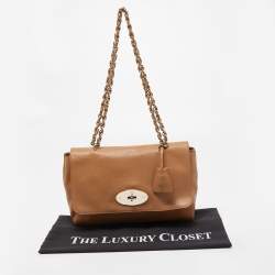Mulberry Tan Leather Medium Lily Shoulder Bag
