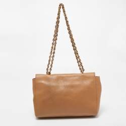 Mulberry Tan Leather Medium Lily Shoulder Bag