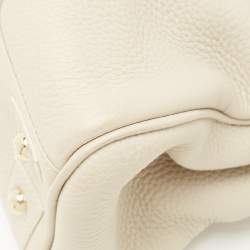 Pre Owned Mulberry Off White Leather Bayswater Satchel