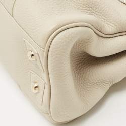 Pre Owned Mulberry Off White Leather Bayswater Satchel