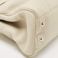 Pre Owned Mulberry Off White Leather Bayswater Satchel