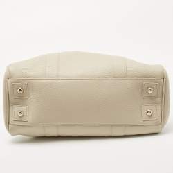 Pre Owned Mulberry Off White Leather Bayswater Satchel