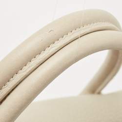 Pre Owned Mulberry Off White Leather Bayswater Satchel