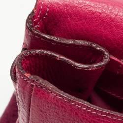 Pre Owned Mulberry Pink/Purple Ombre Leather Bayswater Satchel