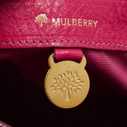 Pre Owned Mulberry Pink/Purple Ombre Leather Bayswater Satchel