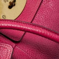 Pre Owned Mulberry Pink/Purple Ombre Leather Bayswater Satchel