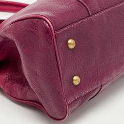 Pre Owned Mulberry Pink/Purple Ombre Leather Bayswater Satchel