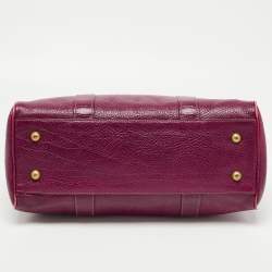 Pre Owned Mulberry Pink/Purple Ombre Leather Bayswater Satchel