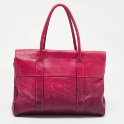 Pre Owned Mulberry Pink/Purple Ombre Leather Bayswater Satchel