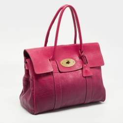 Pre Owned Mulberry Pink/Purple Ombre Leather Bayswater Satchel