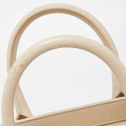 Pre Owned Mulberry Cream Leather Mini Bayswater Tote