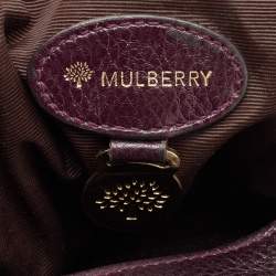 Mulberry Burgundy Grained Leather Daria Shoulder Bag