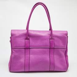 Mulberry Purple Leather Bayswater Satchel