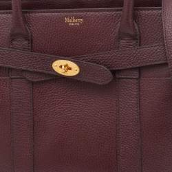 Mulberry Oxbood Grained Leather Small Zipped Bayswater Tote