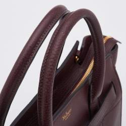 Mulberry Oxbood Grained Leather Small Zipped Bayswater Tote