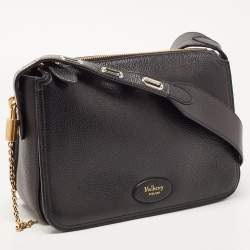Mulberry Black Leather Billie Crossbody Bag 