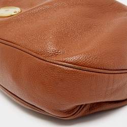 Pre Owned Mulberry Brown/Dark Brown Grained Leather Mitzy Hobo