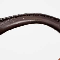 Pre Owned Mulberry Brown/Dark Brown Grained Leather Mitzy Hobo