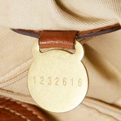 Pre Owned Mulberry Brown/Dark Brown Grained Leather Mitzy Hobo