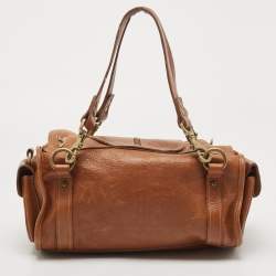 Mulberry Brown Leather Emmy Darwin Satchel