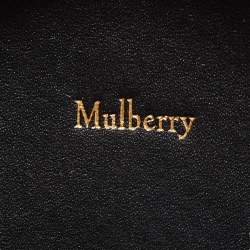 Mulberry Purple Croc Embossed  Leather Mini Trunk Wristlet Clutch