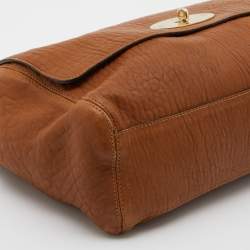 Pre Owned Mulberry Brown Leather Edna Chain Shoulder Bag