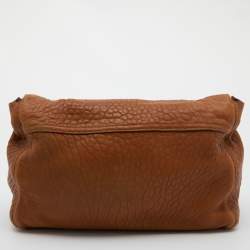 Pre Owned Mulberry Brown Leather Edna Chain Shoulder Bag