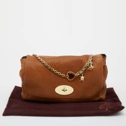 Pre Owned Mulberry Brown Leather Edna Chain Shoulder Bag