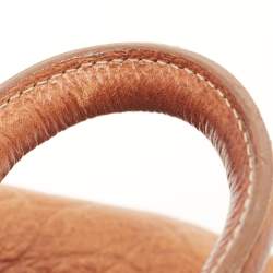 Pre Owned Mulberry Brown Croc Embossed Leather Bayswater Satchel