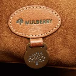 Pre Owned Mulberry Brown Croc Embossed Leather Bayswater Satchel