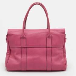 Pre Owned Mulberry Pink Leather Bayswater Satchel