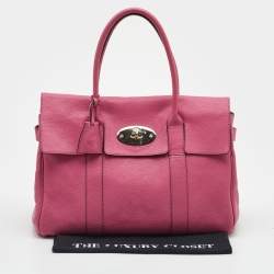 Pre Owned Mulberry Pink Leather Bayswater Satchel