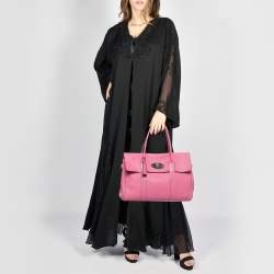 Pre Owned Mulberry Pink Leather Bayswater Satchel